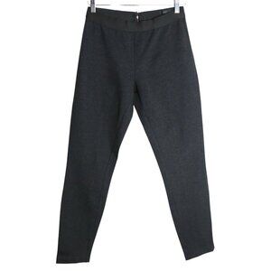 J.Crew Ponte Dark Grey Pixie Mid-Rise Sleek Zip Up Trouser Pants Size 8R